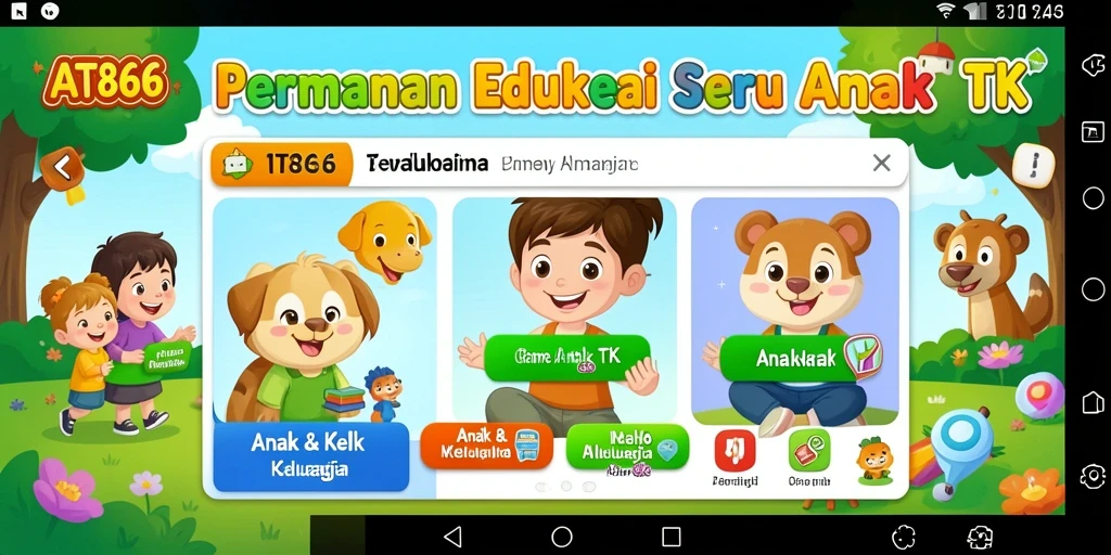 Antarmuka interaktif yang ramah anak dan belajar sambil bermain.