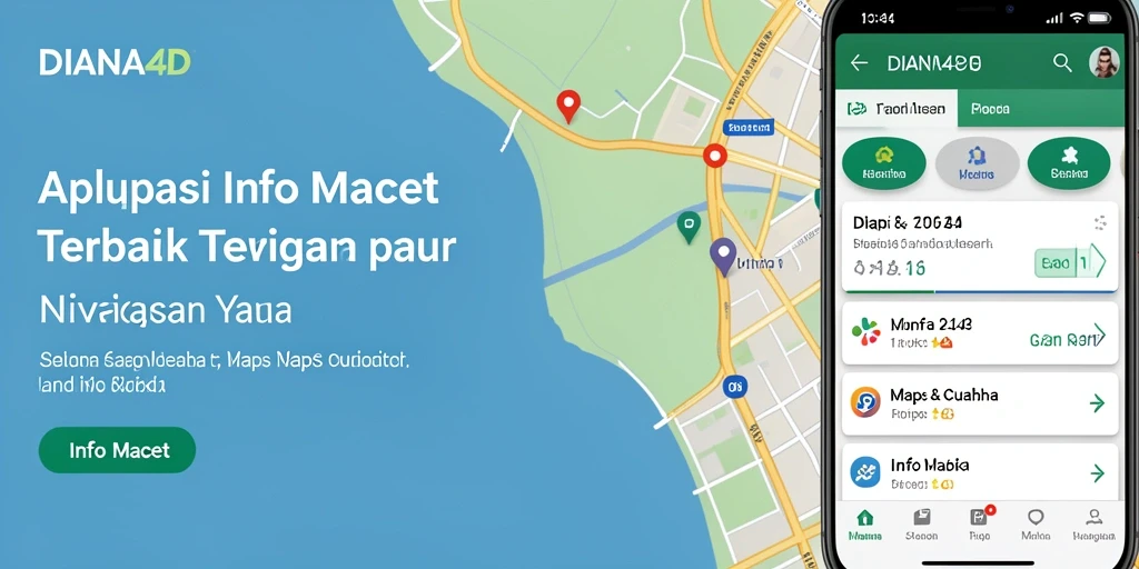 Tampilan antarmuka aplikasi DIANA4D dengan peta kondisi jalan.