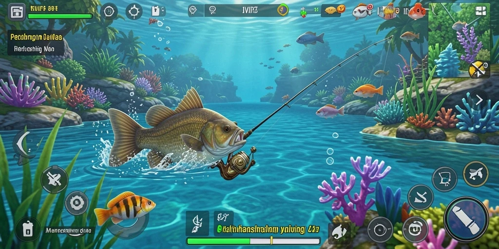 Tampilan antarmuka <strong>EVIP3</strong> yang menarik dan fungsional untuk pengalaman memancing yang optimal.