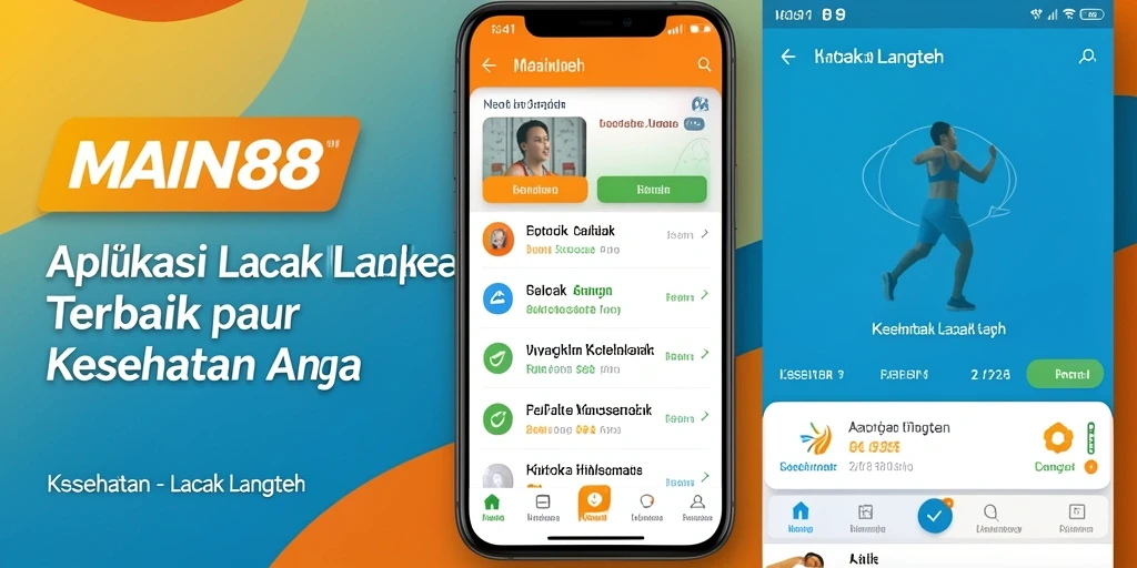 Tampilan antarmuka aplikasi Lacak Langkah MAIN88 yang sederhana dan informatif.